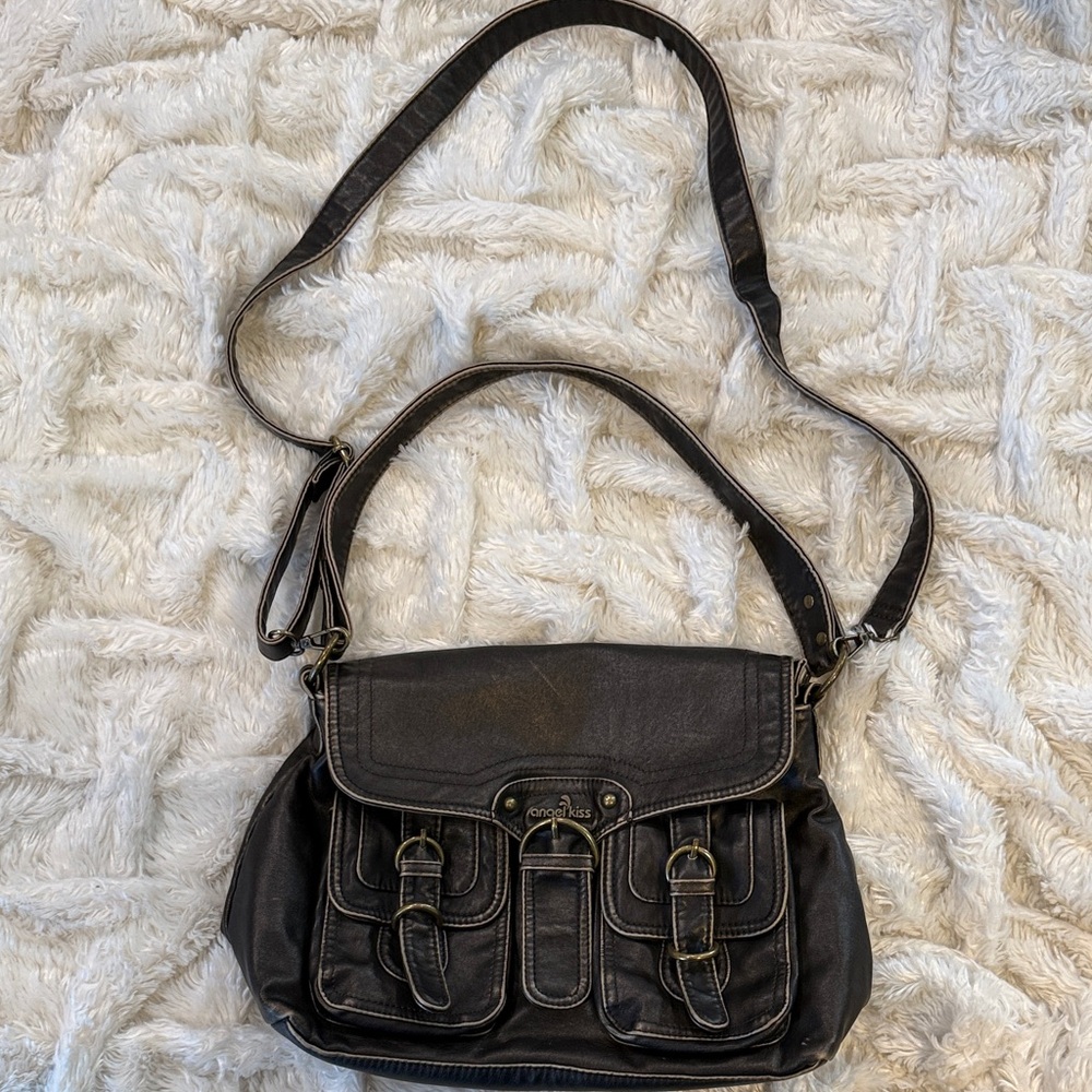 Angel Kiss Hobo Bag for Women Vegan Leather Shoulder Purses and Handbags